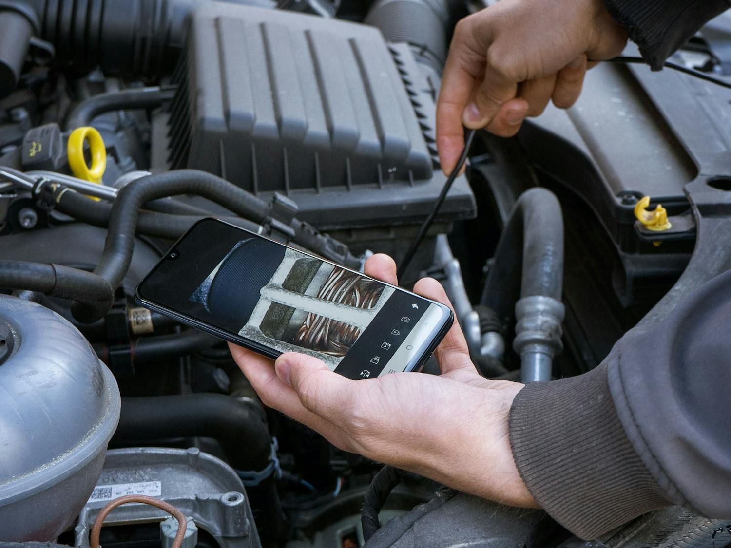 Tarkastuskamera toimii iPhonessa ja Androidissa